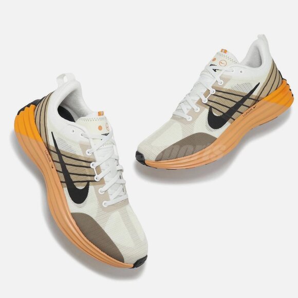 Nike Lunar Roam Summit White Khaki Orange Running Sneakers Shoes Mens Size 8 - Picture 8 of 16